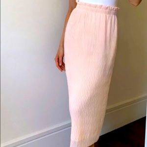 Babaton high waisted skirt in baby pink